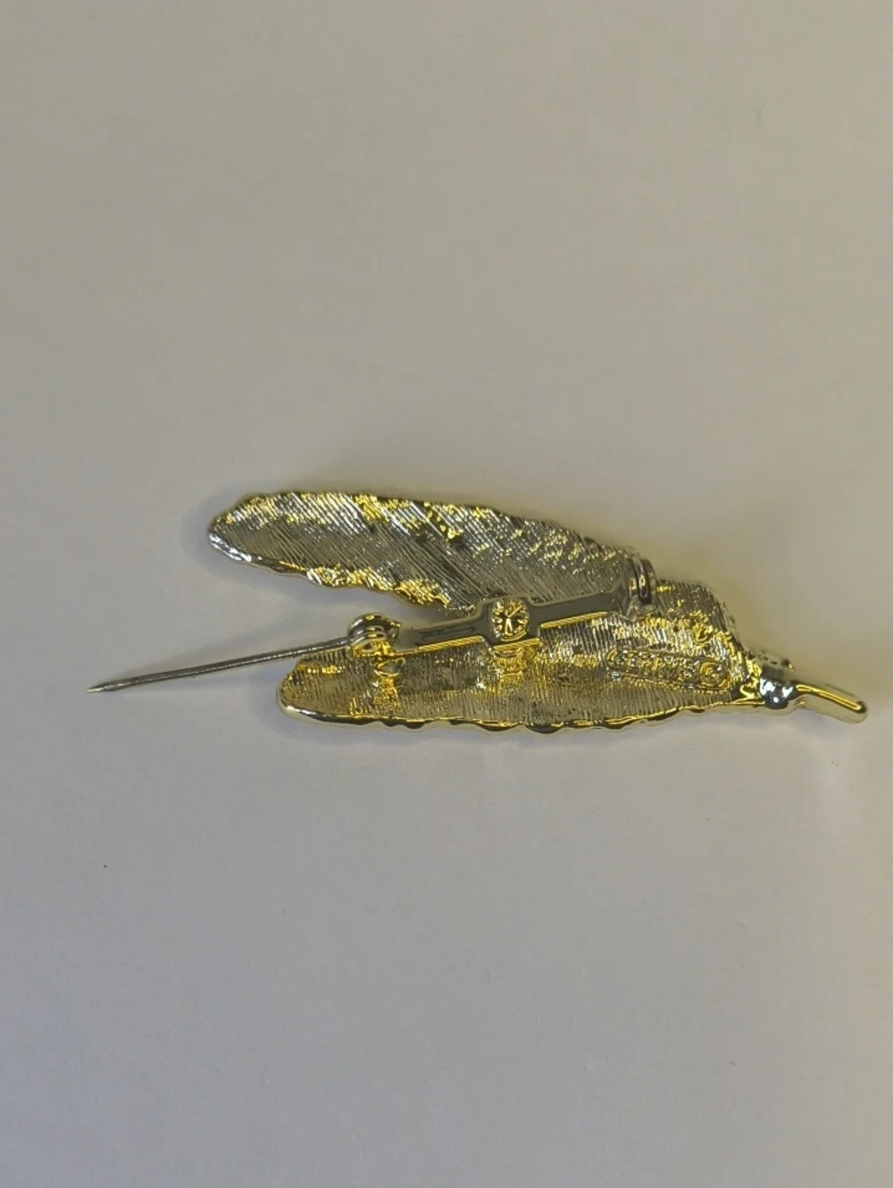 Gerrys Gold Tone Feather Pin Brooch